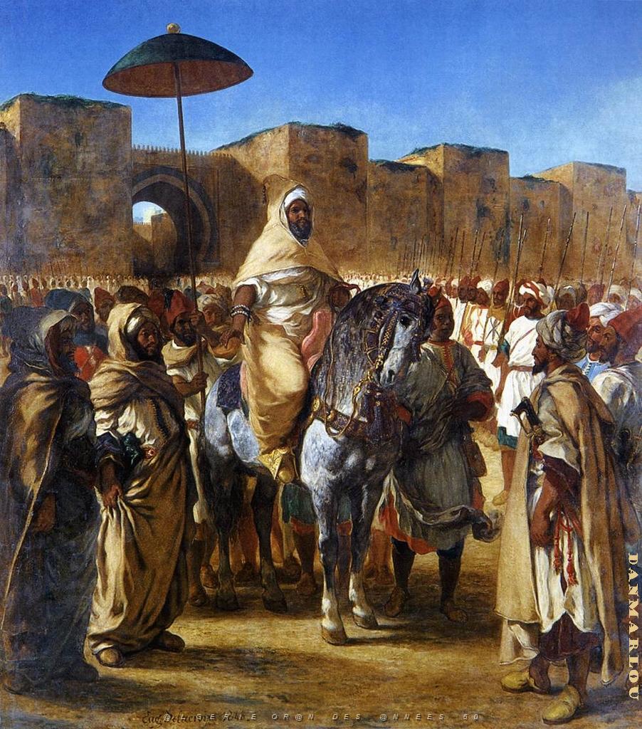 EUGENE DELACROIX-1845 LA SORTIE DU SULTANT.jpg
